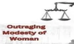  Outraging Modesty of Woman -- Tapping Student on Palm During Class -- Offence not made out without intention to outrage modesty